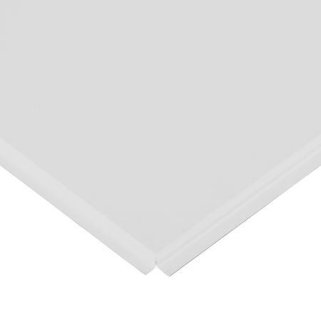 Кассета для подвесного потолка 600х600 мм Албес Tegular Эконом алюминиевая белая матовая