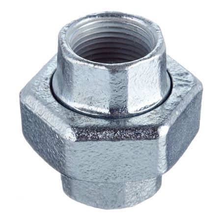 Муфта разъемная Gebo Platinum (330-5V) 3/4 ВР(г) х 3/4 ВР(г) с накидной гайкой чугунная оцинкованная