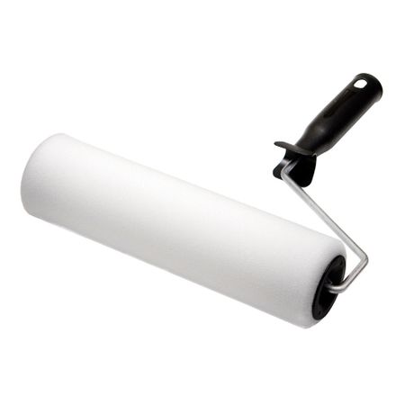 Валик поролон 240 мм d48 мм для водной основы с ручкой Hesler Drezden