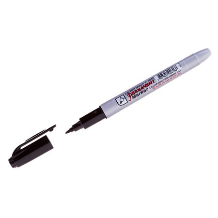 Маркер перманентный Crown Multi Marker Super Slim черный грифель 1 мм маркер для досок crown multi board comfort 3 мм