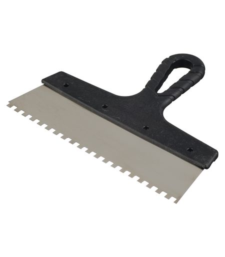 Шпатель зубчатый 250х6 мм с пластиковой ручкой (109447) powge дуги зубы htd 3 м 5 м 8 м синхронный ремень резиновый индивидуальный производство все виды htd3m htd5m htd8m зубчатый шкив