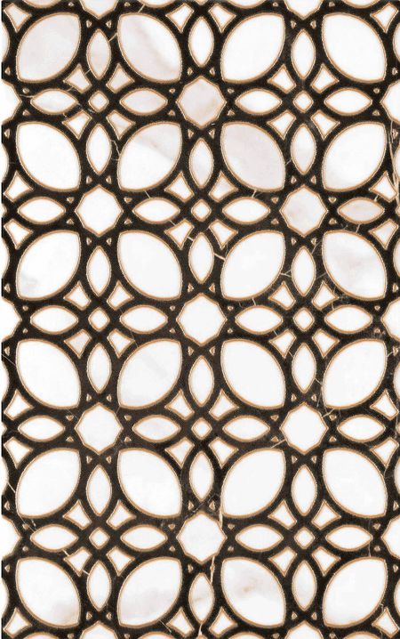 Плитка декор Unitile Фиеста белая 1 400x250x8 мм