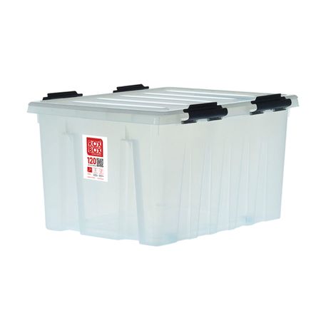 Контейнер для хранения Rox Box (120-00.07) 740х565х415 мм 120 л с крышкой и роликами пластиковые прозрачные мини ящики для хранения 100 штук