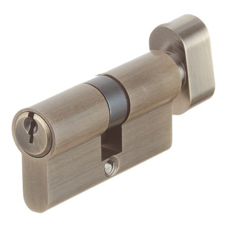 Цилиндр Corsa Deco 60 30х30 мм ключ/вертушка античная бронза