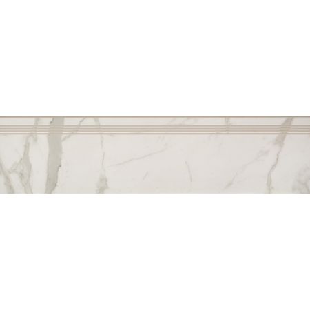 Керамогранит ступень Estima Melody MO101 белый 1200х300х10 мм