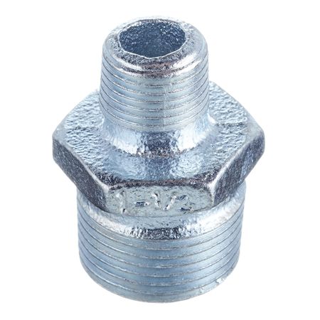 Ниппель переходный Gebo Platinum (245-25V) 1 НР(ш) х 1/2 НР(ш) чугунный оцинкованный