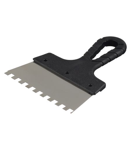 Шпатель зубчатый 150х8 мм с пластиковой ручкой (131148) powge дуги зубы htd 3 м 5 м 8 м синхронный ремень резиновый индивидуальный производство все виды htd3m htd5m htd8m зубчатый шкив