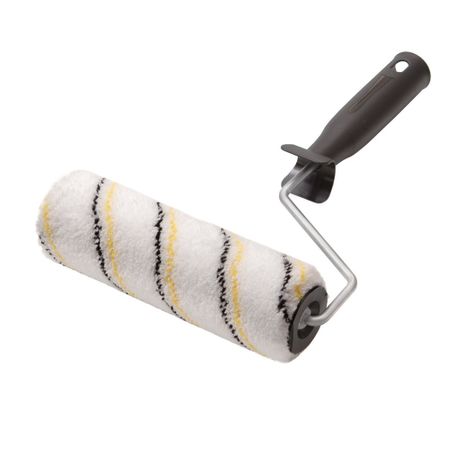 Валик микрофибра 180 мм d42 мм ворс 9 мм для водной основы с ручкой Hesler Gamburg