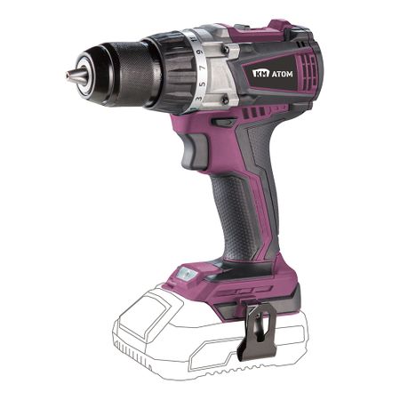 Дрель-шуруповерт аккумуляторная КМ АТОМ 18 В без АКБ и ЗУ (CD-183BL)