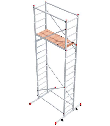 Вышка-тура Новая высота каркас алюминий рабочая высота 5,16 м вышка трансформер ринстрой спектр 12 3 2м