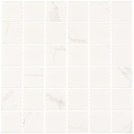 Мозаика Starmosaic Carrara Matt белая керамическая 306х306х6 мм матовая