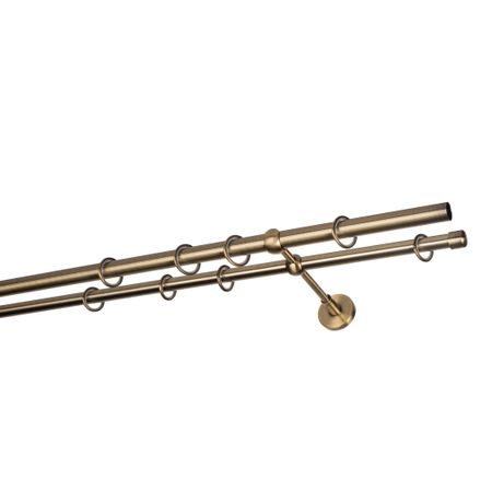 Карниз настенный металлический двухрядный круглый 200 см d20 мм бронза римма игоревна лещенко мой первый альбом с грузовичком лёвой желтый