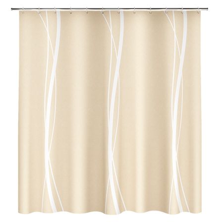 Штора для ванны Fora Line 1800х1800 мм полиэстер бежевый (FOR-LN202)