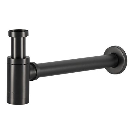 Сифон для раковины Tokito 1 1/4х50 мм без выпуска с соединением 32 мм графит (TOK-SHI-L32GM)