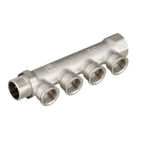 Коллектор Valtec 3/4 ВР(г) х 4 выхода 1/2 ВР(г) х 3/4 НР(ш) (VTc.550.N.0504) владимир филиппович борисенко электромеханические системы транспортирующих механизмов монография