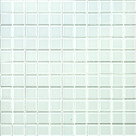 Мозаика Mir Mosaic Natural Color palette белая стеклянная 300х300х4 мм глянцевая