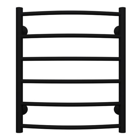 Полотенцесушитель водяной Terminus Классик П6 600х500 мм лесенка черный муар