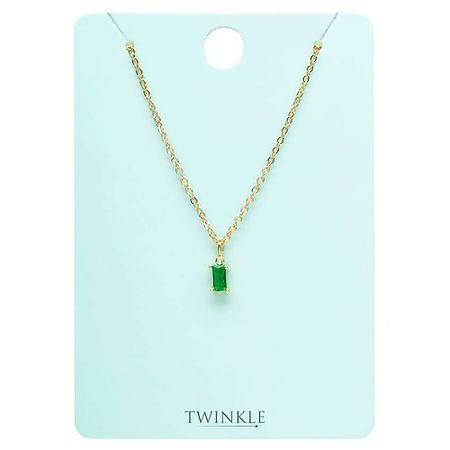 Ожерелье TWINKLE Ожерелье GREEN CRYSTAL христианское ожерелье htisok