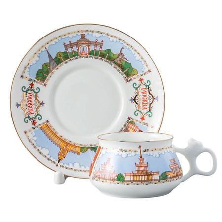 Набор посуды ИМПЕРАТОРСКИЙ ФАРФОРОВЫЙ ЗАВОД Чашка с блюдцем кофейная 