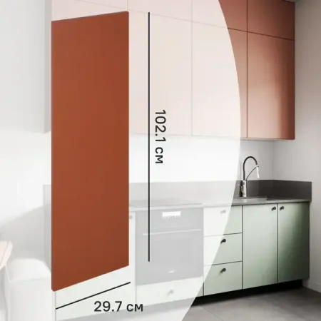 Фасад кухонного шкафа Тара 29.7x102.1 см KONSENSA МДФ цвет терракотовый тара пэмми нарушим все запреты