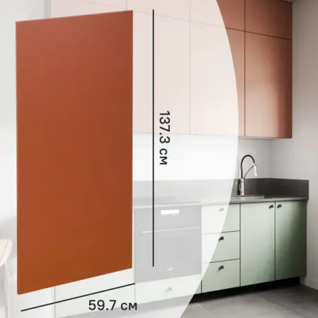 Фасад кухонного шкафа Тара 59.7x137.3 см KONSENSA МДФ цвет терракотовый тара эллис загадка ранчо ковингтон 4