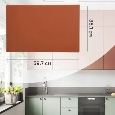 Фасад выдвижного ящика Тара 59.7x38.1 см KONSENSA МДФ цвет терракотовый
