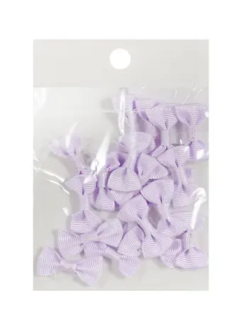 Бантики пришив. из ткани сиреневые (3 см) (20шт) (пакет) (11-01055-QZ-02-3)