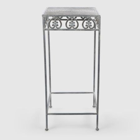Подставка для цветов Anxi jiacheng металлическая серая 33x33x74 см