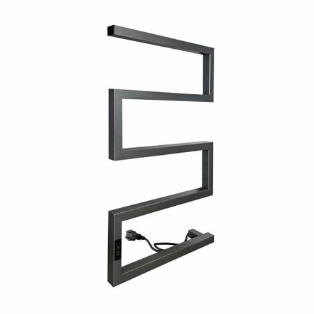 Полотенцесушитель электрический Indigo Sparta 830х500 мм 120 Вт с терморегулятором графит металлик