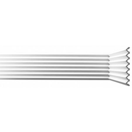 Панель декоративная из экополимера 200х2600х21 мм Bello Deco XPS СП 11/2.6 белая 0,52 кв.м