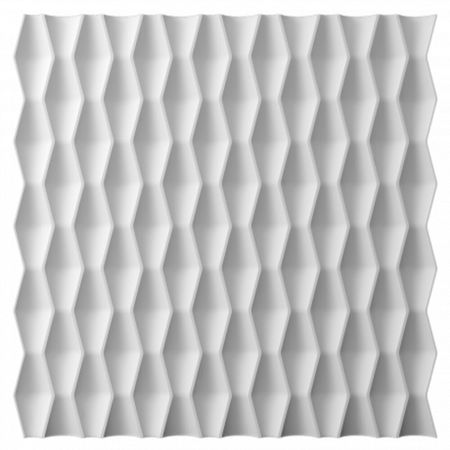 Панель декоративная из экополимера 500х500х15 мм Bello Deco Polymer СП 17 белая 0,25 кв.м