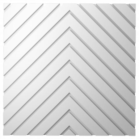 Панель декоративная из экополимера 500х500х12 мм Bello Deco Polymer СП 14 белая 0,25 кв.м