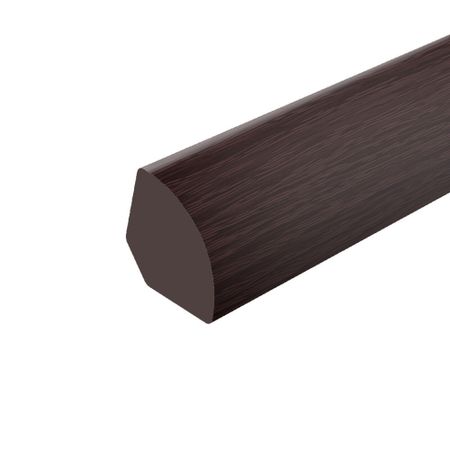 Уголок ПВХ 14х14х2700 мм округлый 302 венге черный