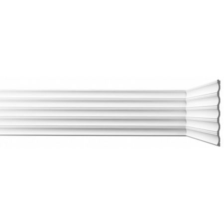 Панель декоративная из экополимера 200х2600х10 мм Bello Deco XPS СП 04/2.6 белая 0,52 кв.м