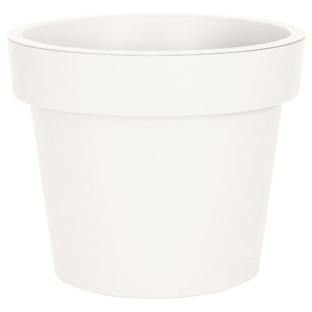 Кашпо декоративное Элластик-Пласт Loft 750х750х655 мм с дренажной вставкой 190 л белое