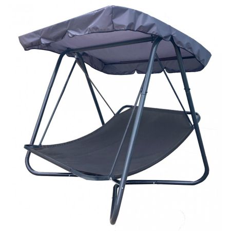 Качели садовые 2-х местные МебельСад Дарси графит 1450х2050х1800 мм (МС 5118)