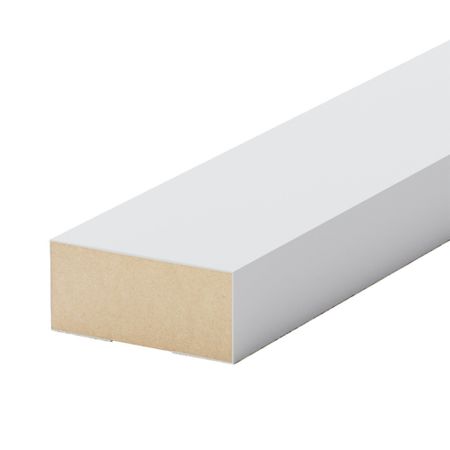 Декоративная рейка МДФ 27х12х2800 мм белая Stella