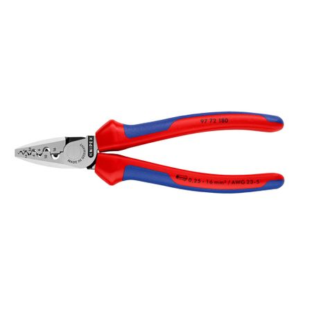 Пресс-клещи Knipex для обжима втулочных наконечников 0,25-16 кв.мм (KN-9772180)