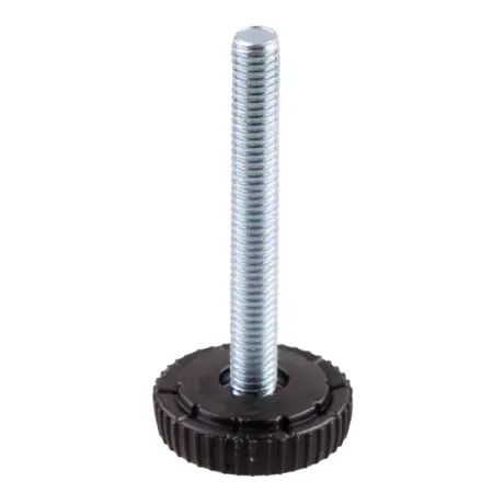 Мебельная ножка круглая ⌀8 мм высота 50 мм серебро 4 шт. конечный элемент высота 100 декапе белый 19 0431 40