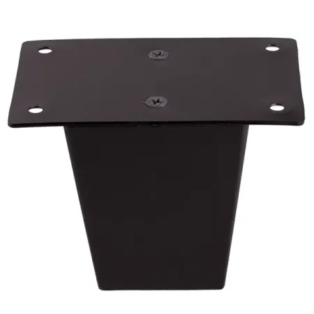 Мебельная ножка квадратная 50x50 мм высота 80 мм черная конечный элемент высота 100 декапе белый 19 0431 40