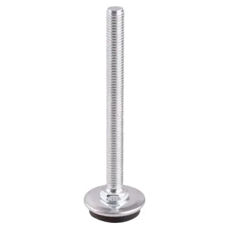 Мебельная ножка круглая ⌀8 мм высота 100 мм серебро конечный элемент высота 100 декапе белый 19 0431 40