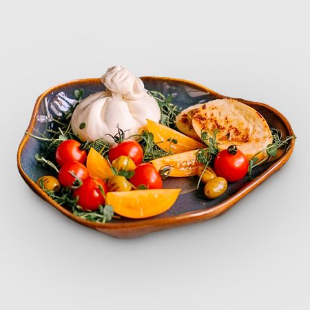 Тарелка Велес Танцующий лес плоская облака 25 см