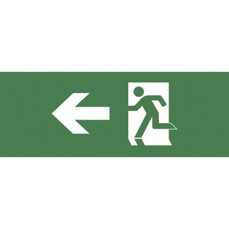 Наклейка эвакуационный знак Эра Стрелка влево самоклеящаяся зеленая (INFO-SSA-101)