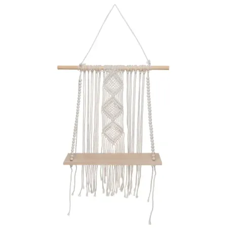 Панно Бохо белый 35x53 см украшение настольное james arts шар белый 26х25х31 см