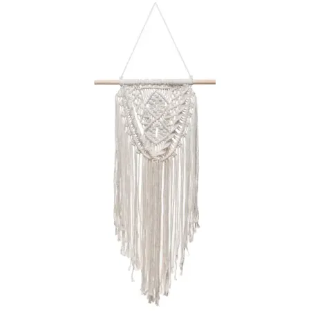 Панно Бохо белый 35x73 см бохо очные шторы из хлопка и льна 1 панель