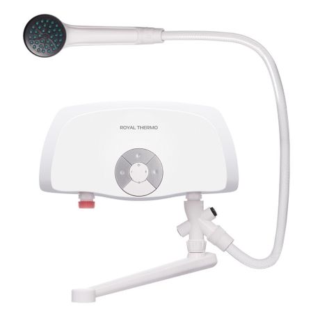 Водонагреватель проточный Royal Thermo Smartfix TS (6,5 kW) душ и кран электрический 6,5 кВт вертикальный