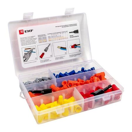 Скрутка для кабеля EKF PROxima СИЗ-1/2/3/4/5 1-20 кв.мм с битой в комплекте IP20 (157 шт.)