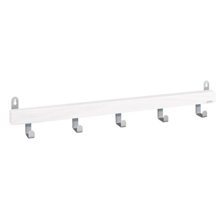 Вешалка настенная деревянная 5 крючков белая Sheffilton SHT-WH25 деревянная поворотная вешалка для полотенец dutrieux 2 4