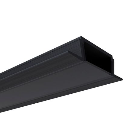 Профиль для светодиодной ленты Apeyron (08-02-Ч) 2 м прямоугольный анодированный алюминий рама 20 20 сосна неокрашенная гладкий профиль двуреченский