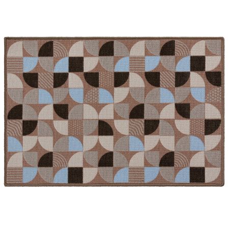 Коврик грязезащитный ТПЕ Бавено 60х40 см серо-коричневый